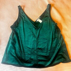 H&M crushed velvet tank